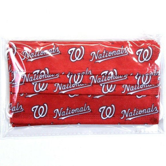 Washington Nationals 6-Pack Three Layer Face Masks - Adult - Picture 3 of 5